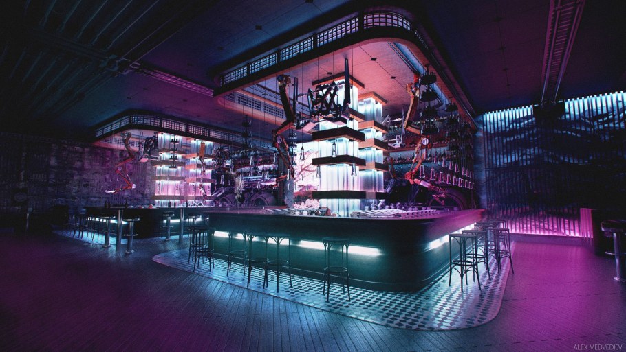 Cyberpunk 2077 бар