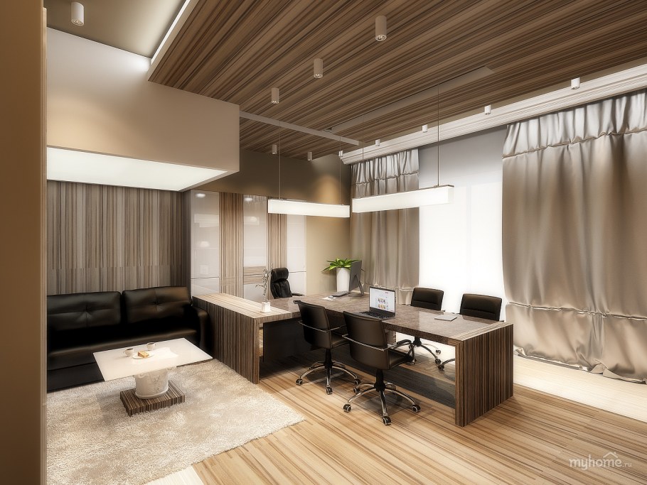 Кабинет руководителя в минималистическом стиле