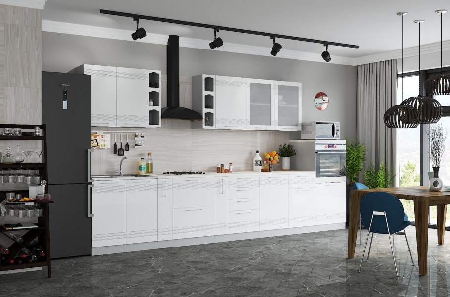 Кухня София мокко модульная