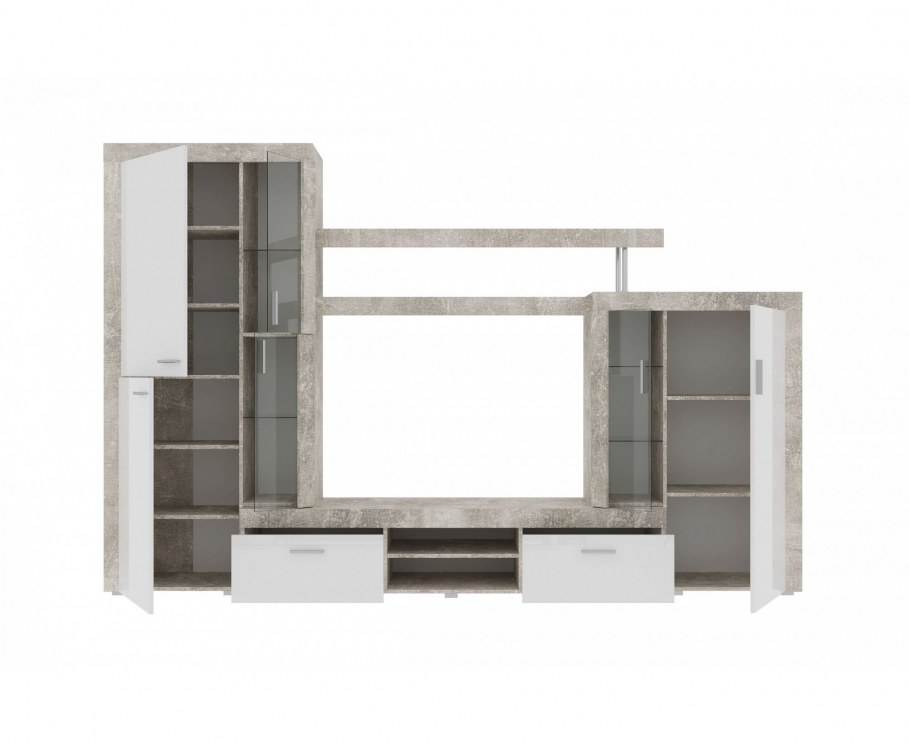 Гостиная ст-1 "Монтана" (Atelier/белый глянец