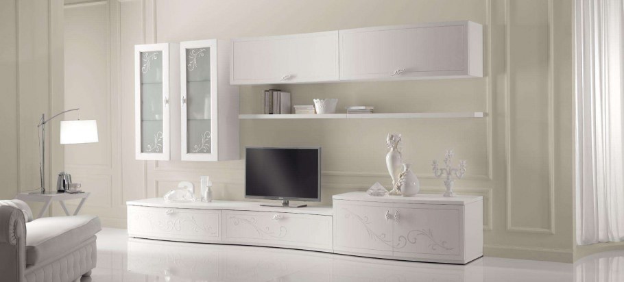 Либерти гостиная мебель белая