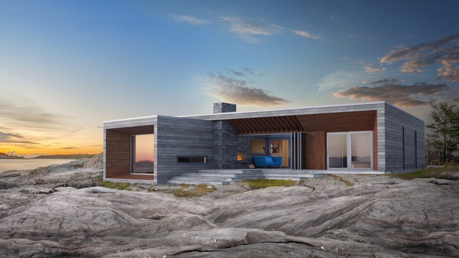 Норвежский одноэтажный дом