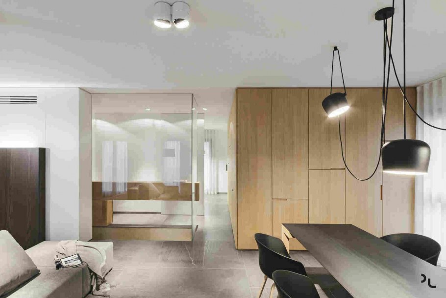 Потолок в гостиной Минимализм