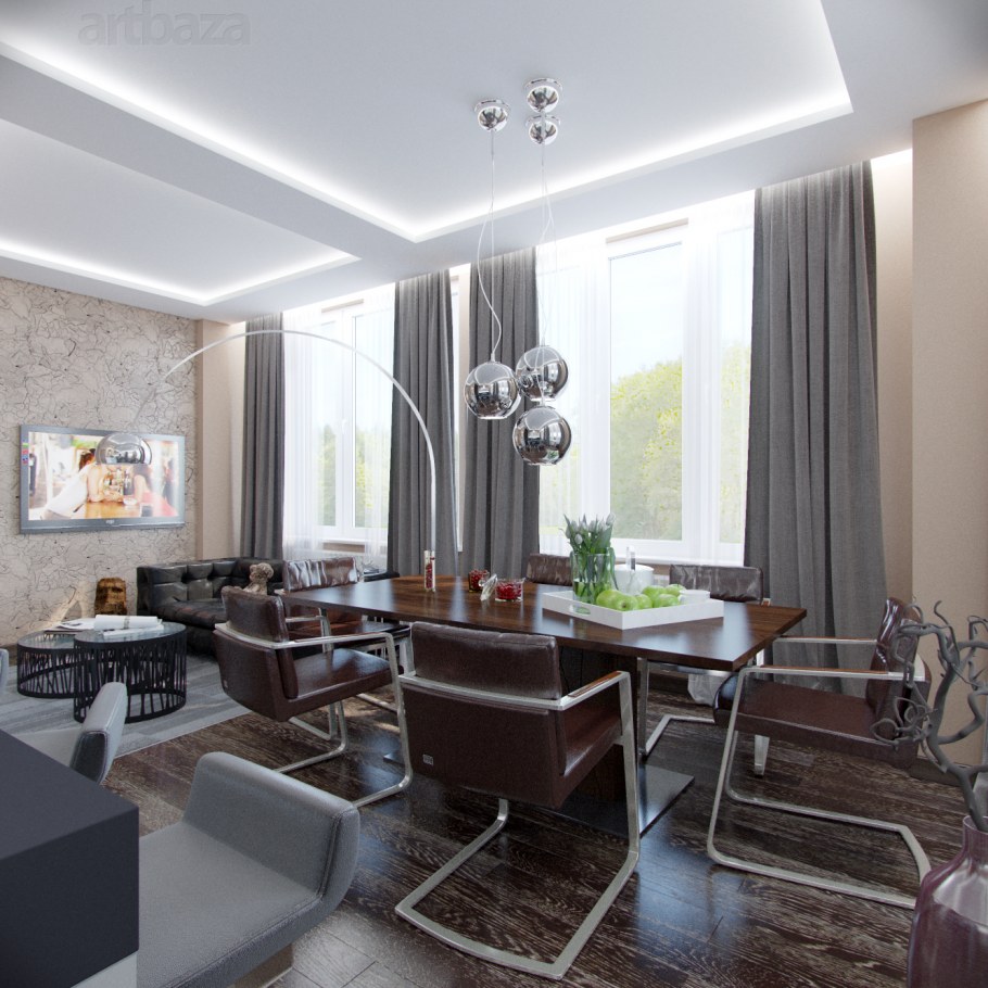 Дизайн-проект квартиры бизнес0класса