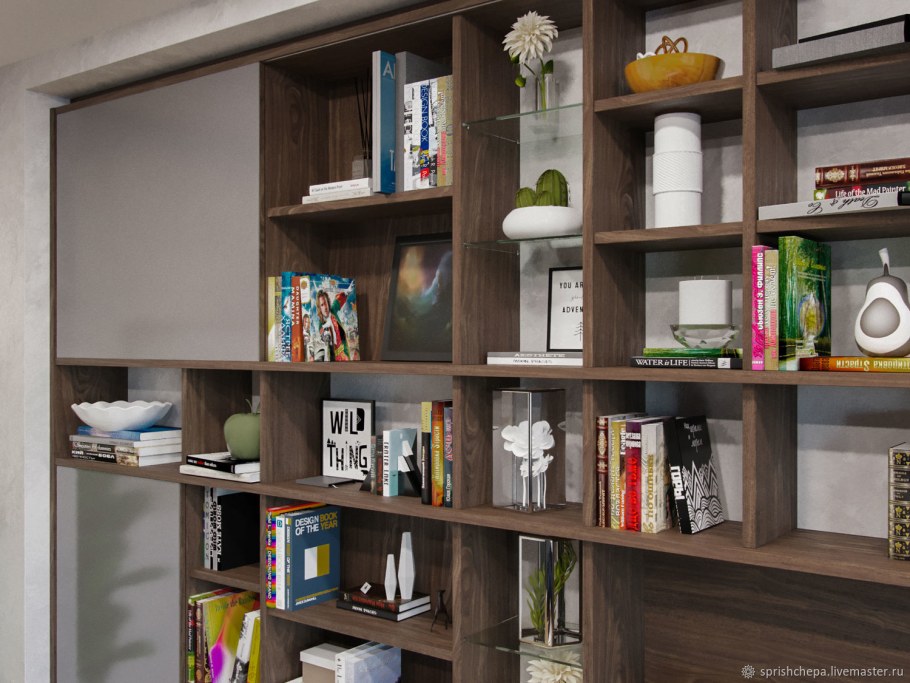 Стеллаж из американского ореха