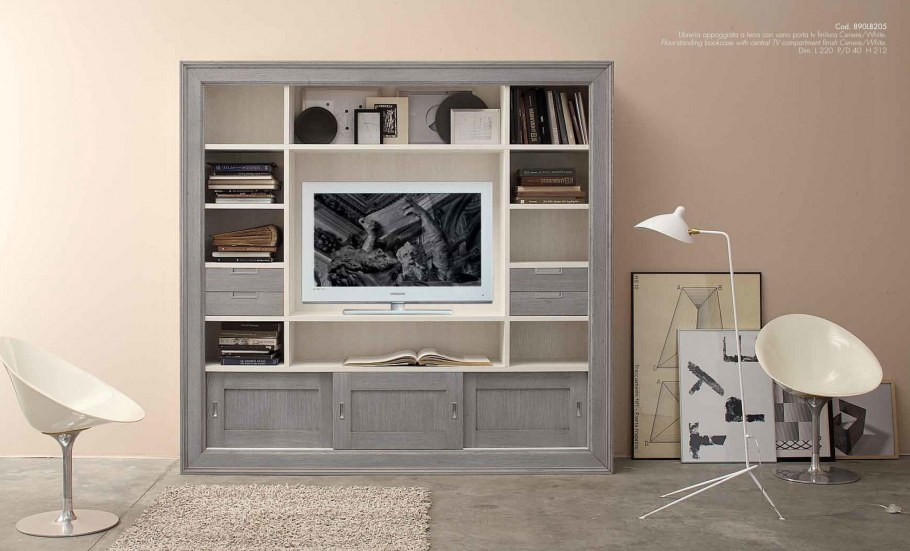 Стенка с открытыми полками