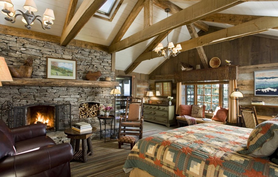 Комната в древесном стиле