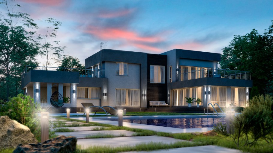 Двухэтажный особняк