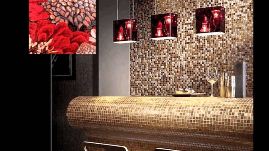 Стеклянная мозаика в интерьере