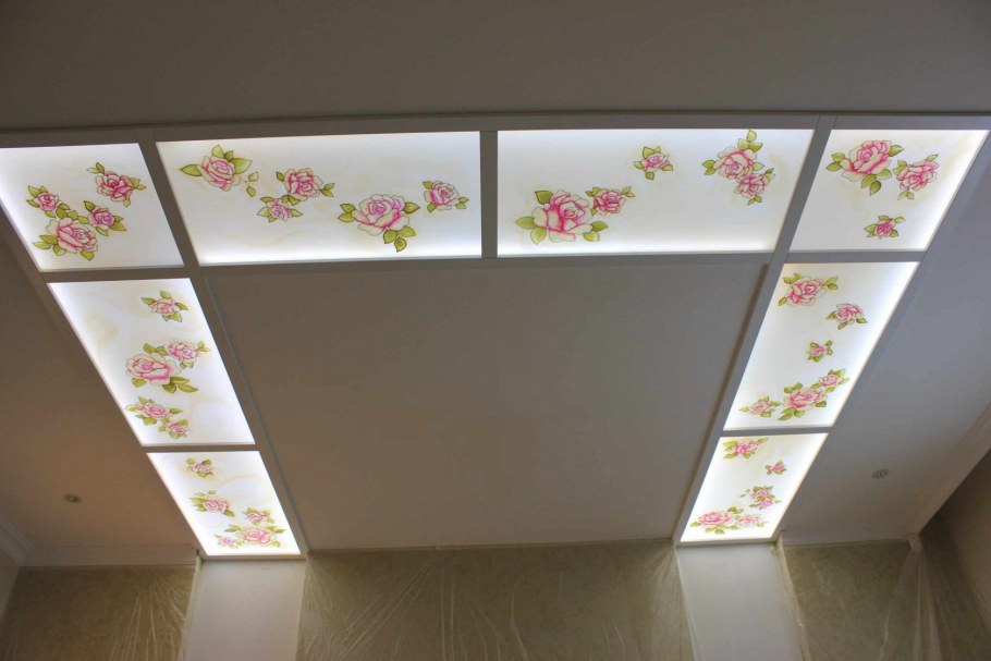 Тряпочный натяжной потолок