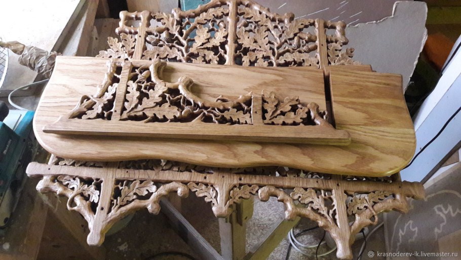 Резьба по дереву дуб