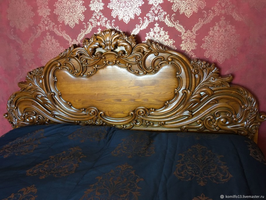 Кровать резная 19 векакровать резная 19_резная кровать2ре0 век