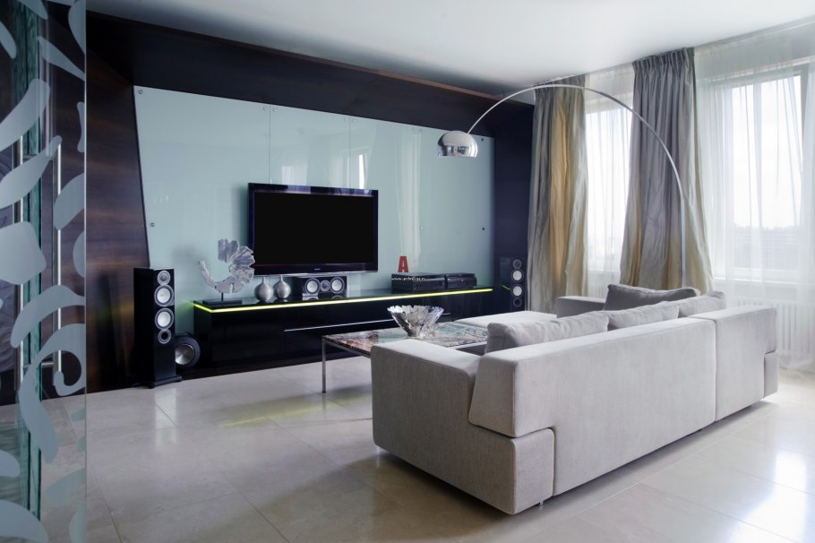 Гостиная в стиле Хай тек