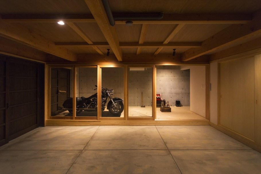 Американский гараж внутри