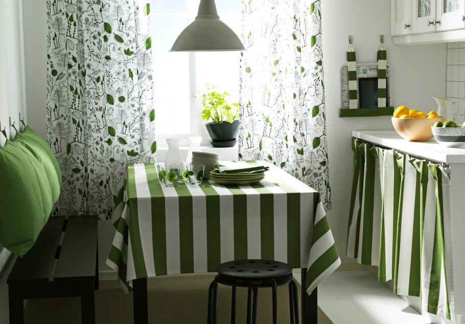 Икеевские занавески на кухню