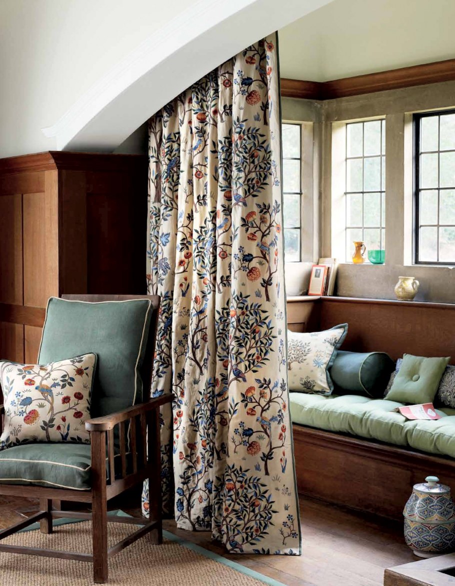 Уильям Моррис ткани интерьер