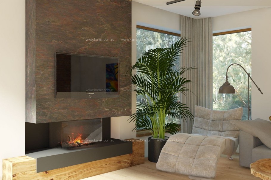 Искусственный камин в квартире