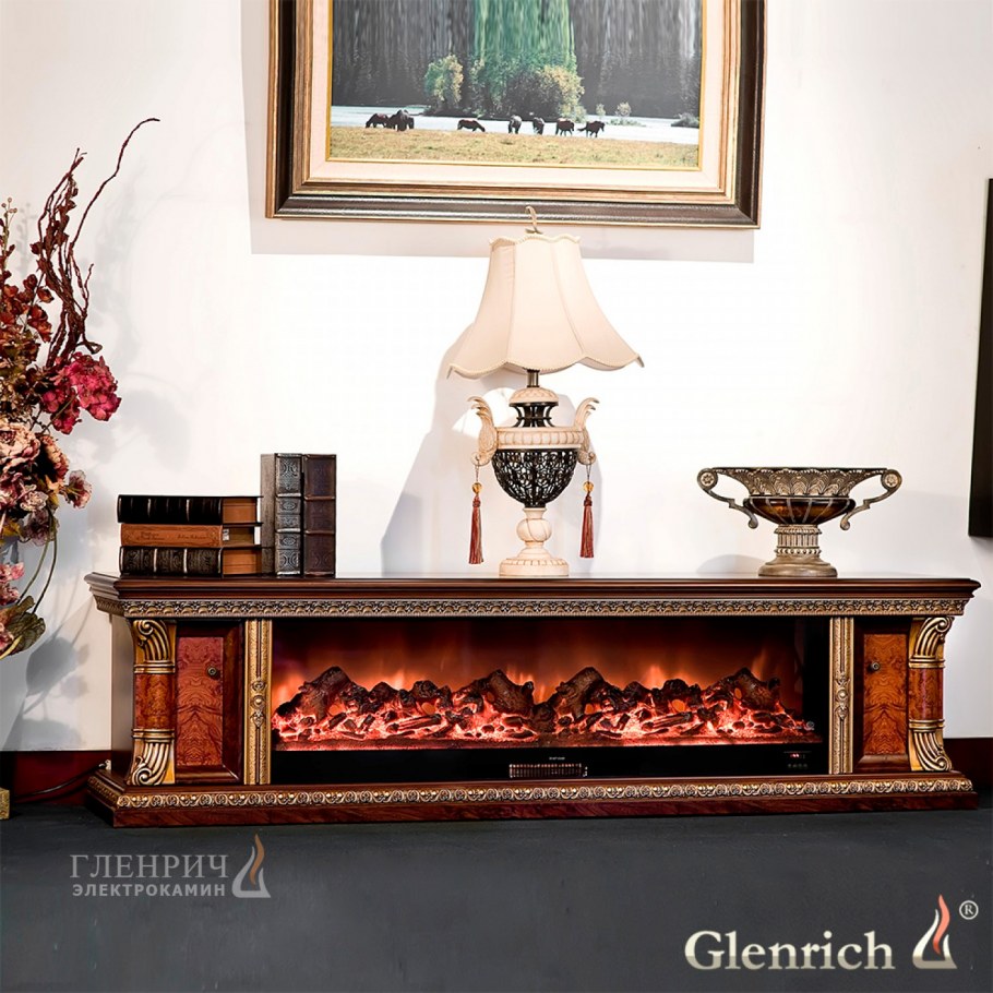 Каминокомплект Гленрич Георгия с очагом Premier s130