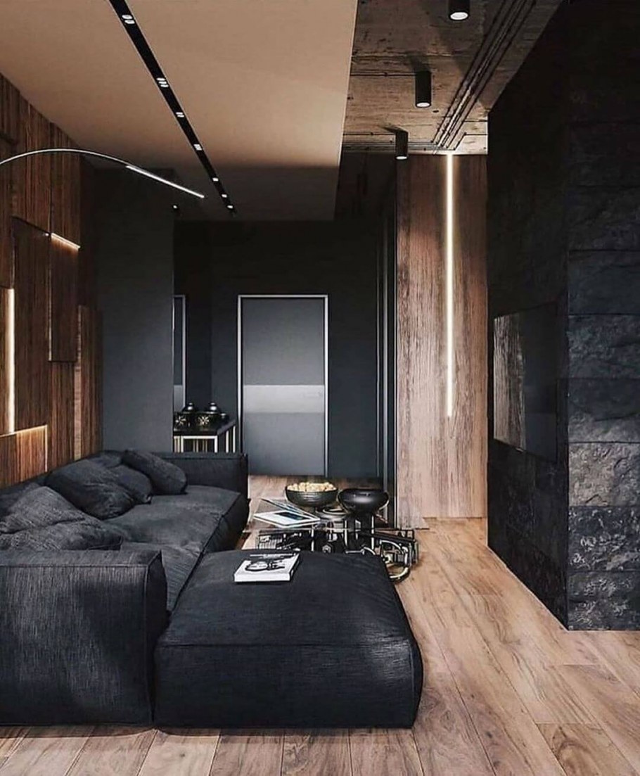 Интерьер в темных тонах