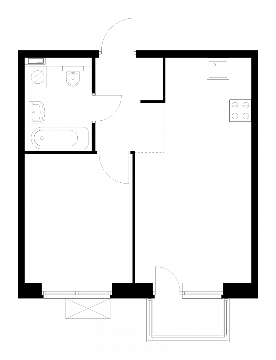 Саларьево парк студия планировка