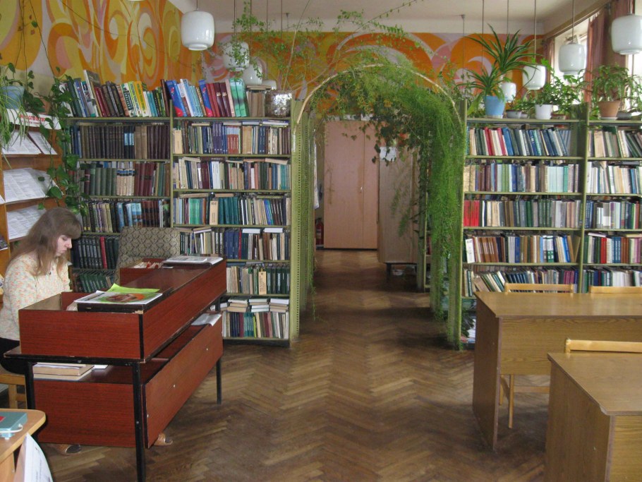 Интерьер сельской библиотеки
