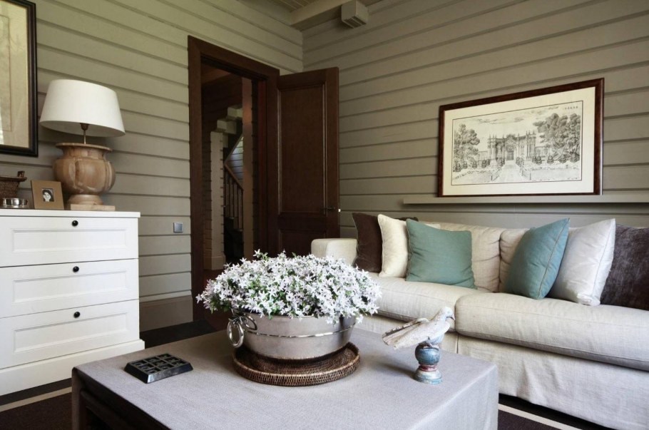 Цветовые сочетания в интерьере деревянного дома