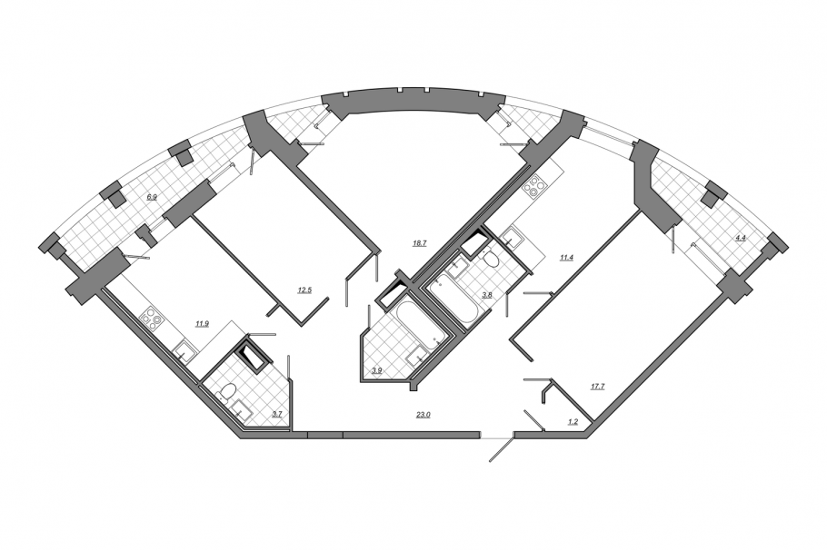 Необычные планировки квартир в Санкт-Петербурге