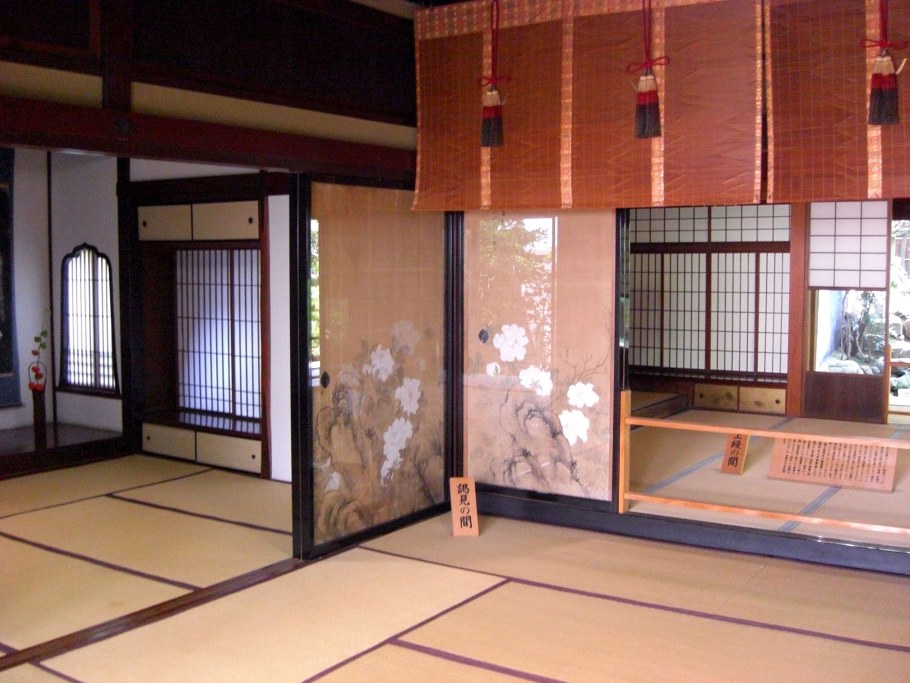 Японские самурайские домики изнутри