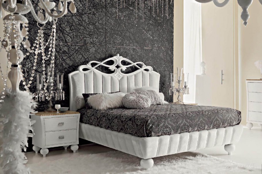 Белая спальня арт деко