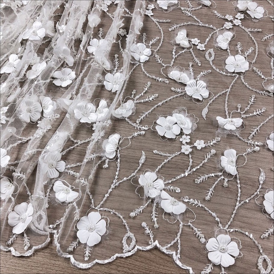 Кружево вышивка на сетке