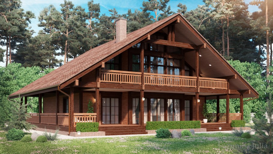 Дом из клееного бруса Небраска