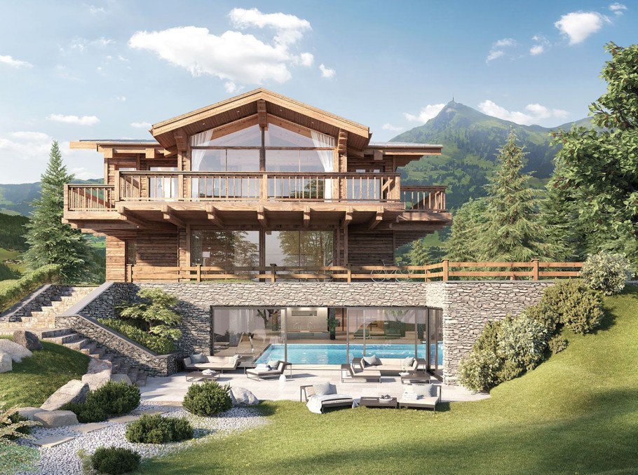 Планировка Шале в горах