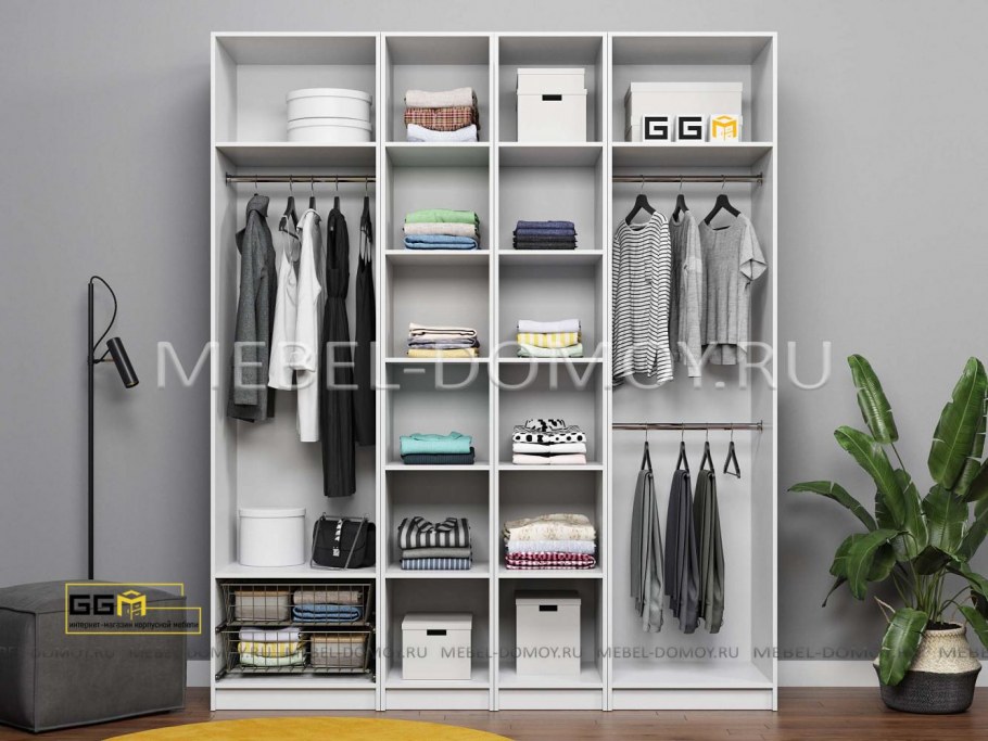 Модульная гардеробная система Дели