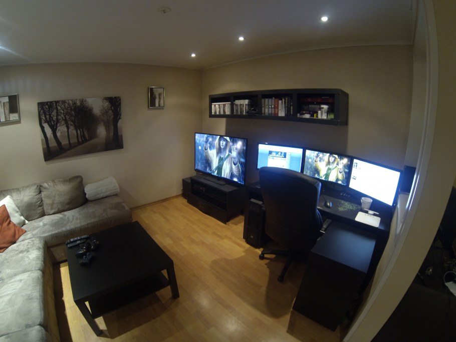 Комната геймера с кроватью