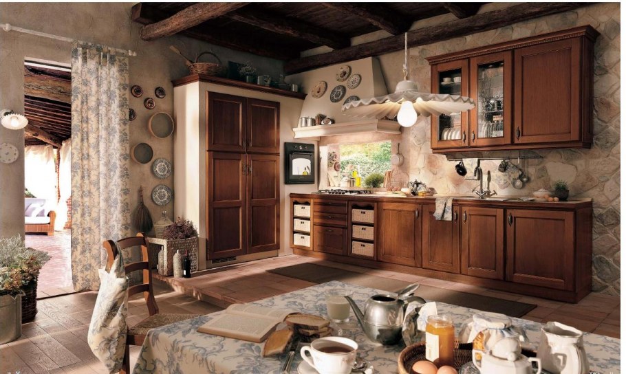 Стиль Прованс в интерьере кухни