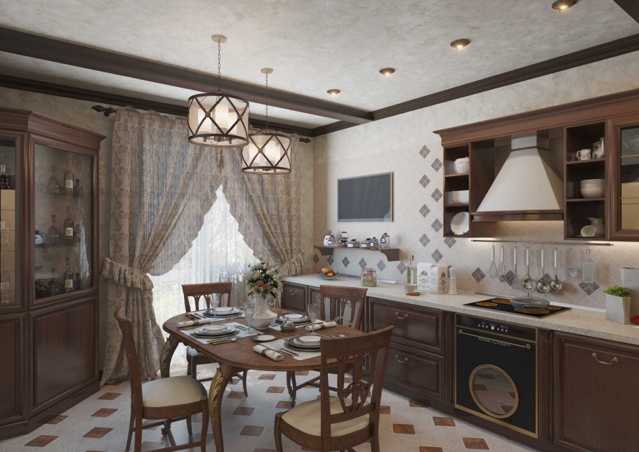 Кухня Прованс зеленая Лорен