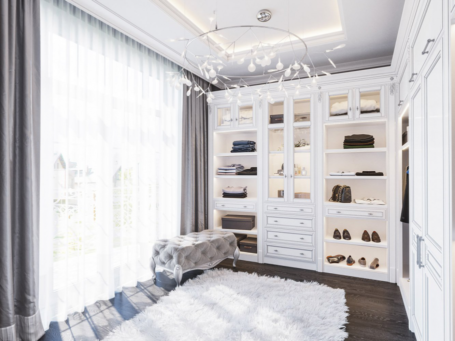 Белоснежная гардеробная