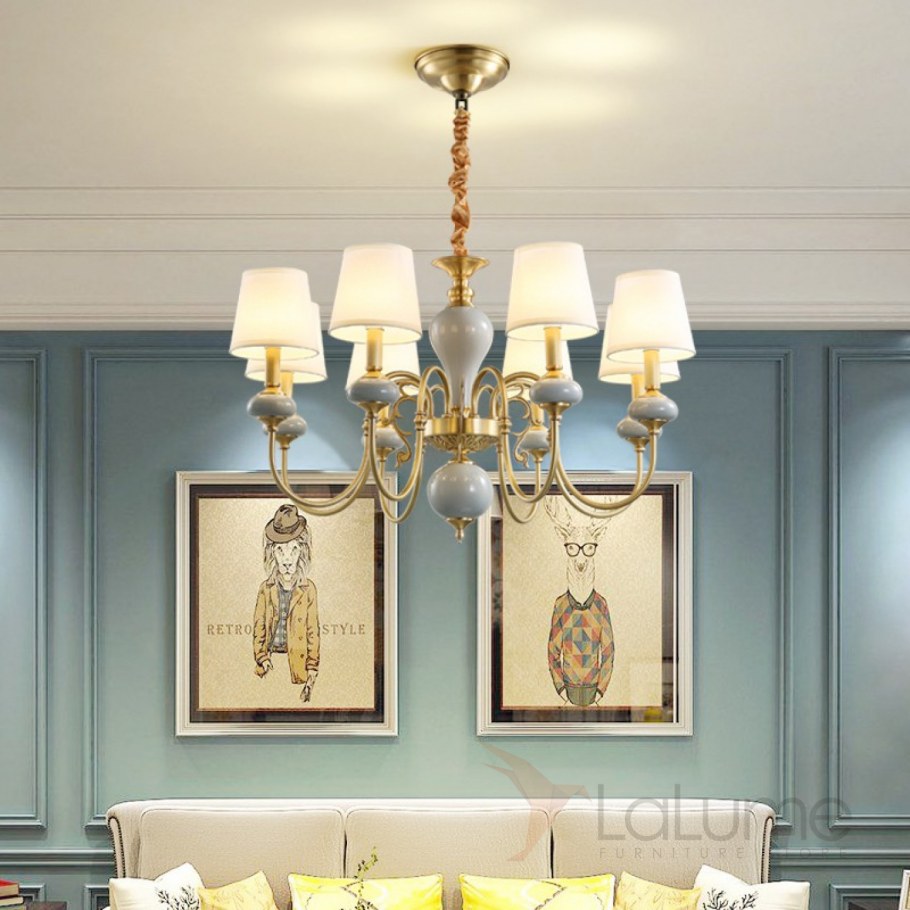 Люстра Delight collection Barclay l6 Gold