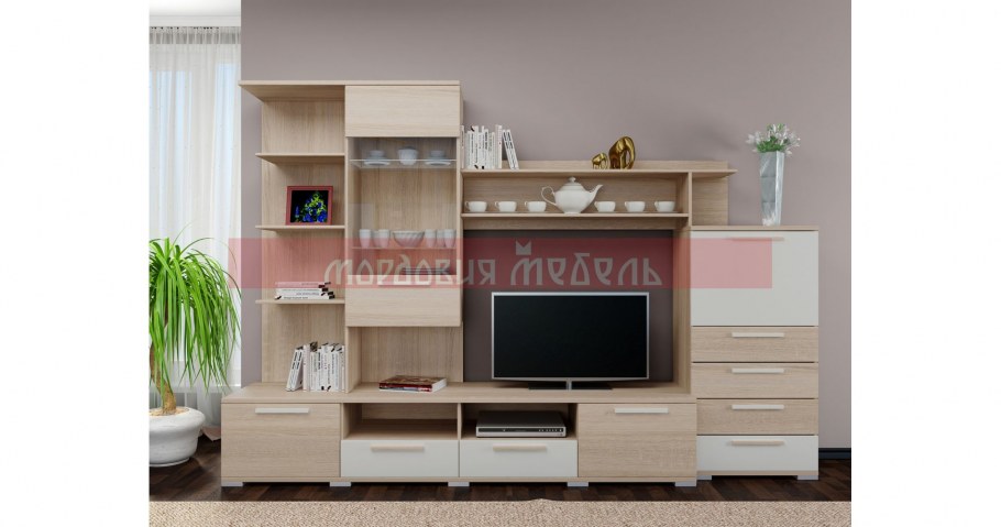 Стенка Соната дуб сонома