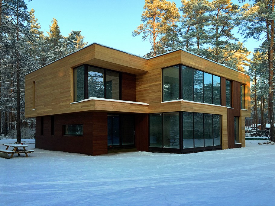 Хайтек в Норвегии с плоской крышей