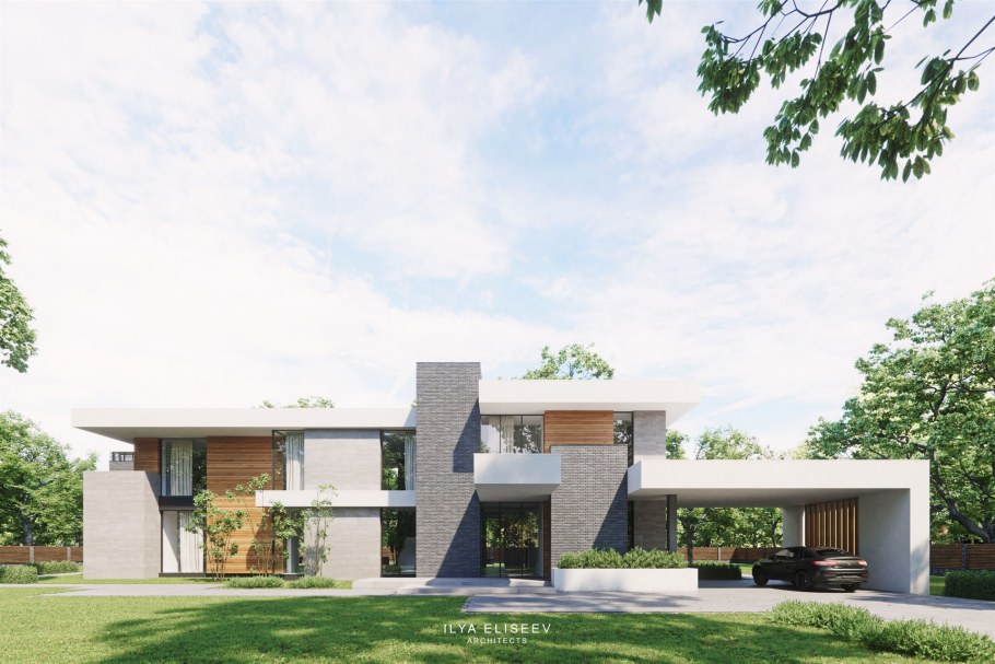 Красивый современный дом