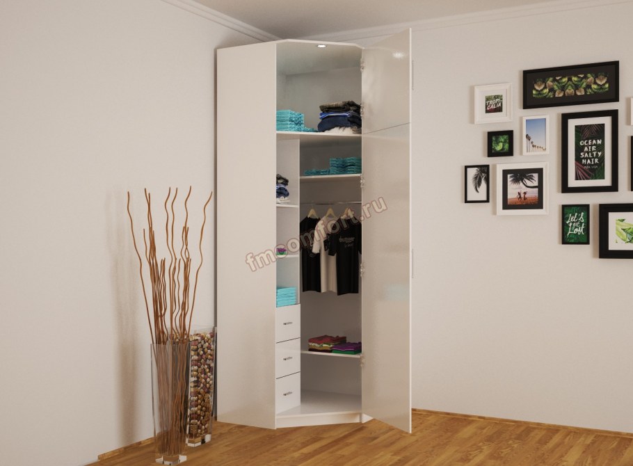 Шкаф угловой Бруклин Mirror