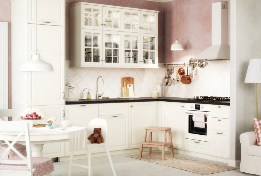 Кухня икеа Будбин серая