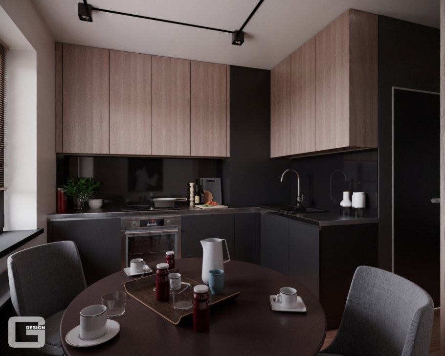 Кухни для молодого человека в современном стиле