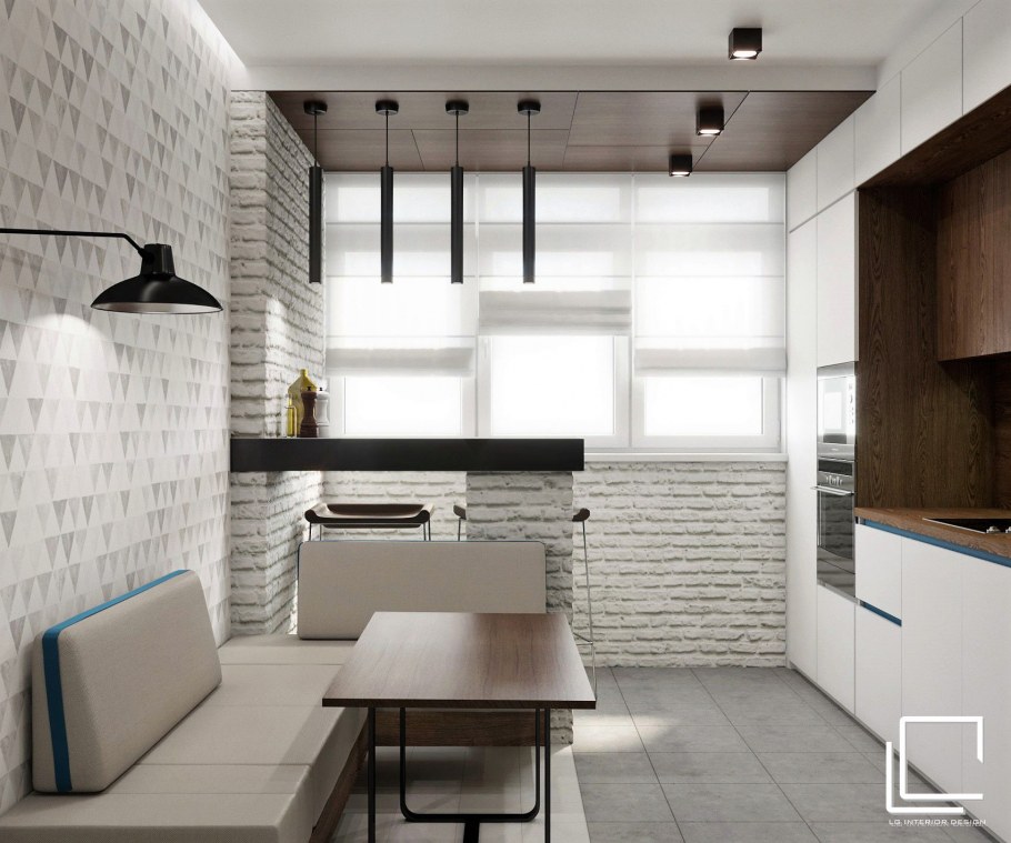 Стильная кухня для молодого человека