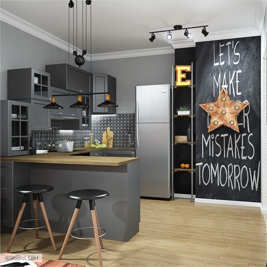 Евродвушка в стиле лофт