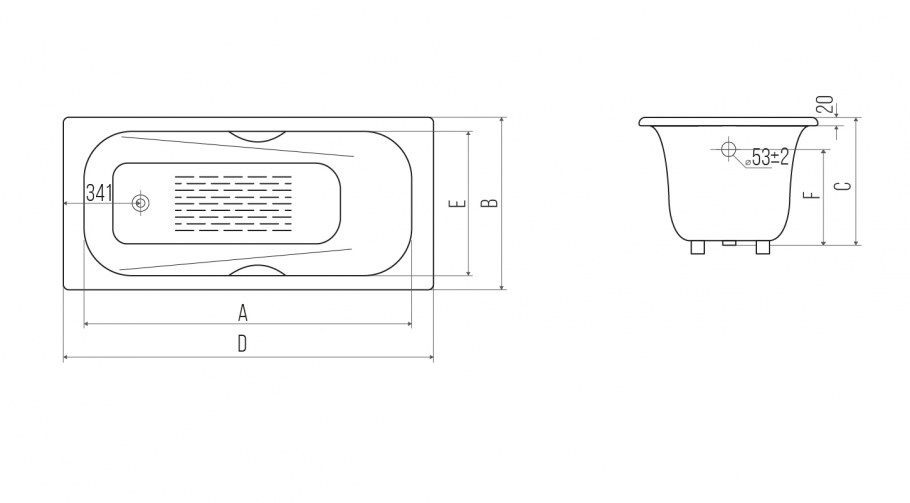 Ванна чугунная Goldman maxima 200х85