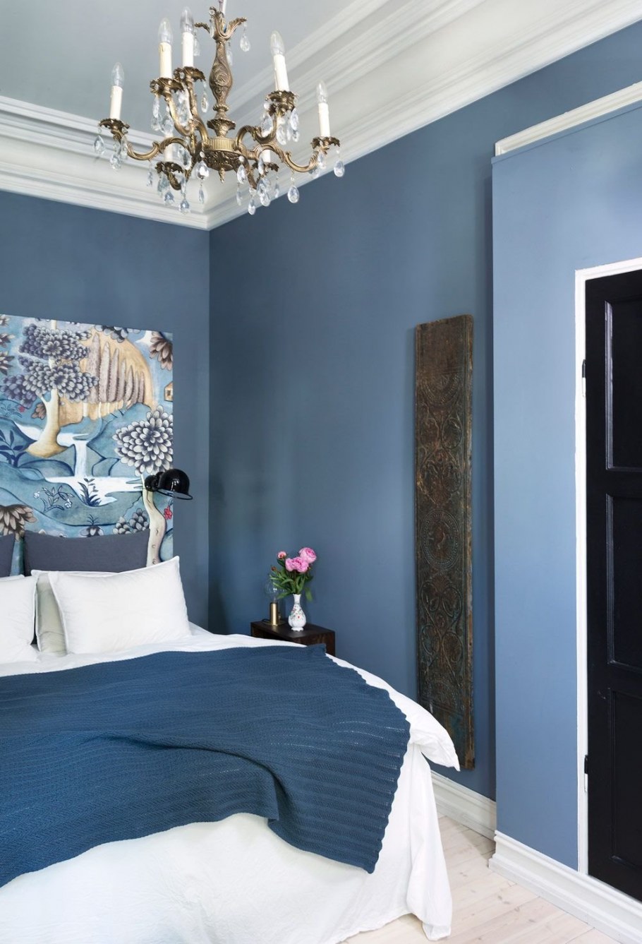 Спальня в синих тонах