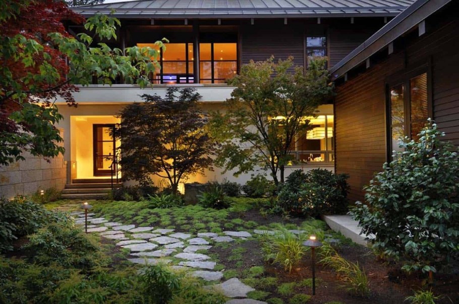 Крафтсман стиль загородный дом