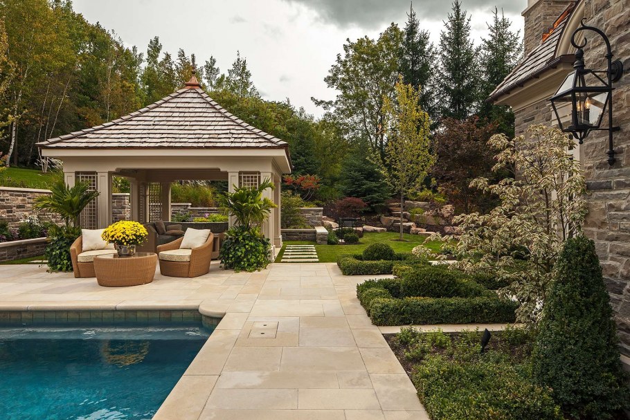 Ландшафт в стиле русская усадьба